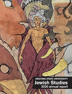 2018-2020 Jewish Studies annual report cover featuring art based on book of Elijah